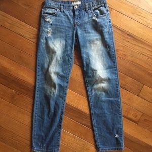 Free People Distressed Boyfriend Jean